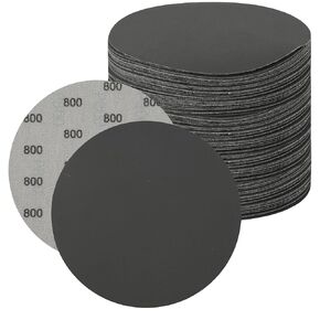 6" Wet Dry Sanding Discs, 1000 Grit 30 Sheets 6" (150 mm) Hook and Loop Sanding Paper Silicon Carbide Hook and Loop Sandpaper for Sanding Grinder Polishing Woodworking