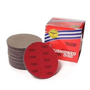 Foam Back Sand Paper – DA Hook & Loop (6 inch) 15 DISCS (1000 Grit)