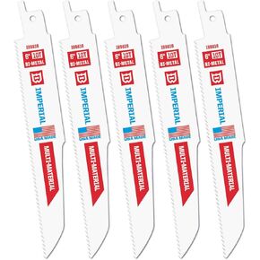 Imperial Blades IBD610-5 Demo-X 6" 10 TPI Multi-Material Demolition Reciprocating Blade, 5PC