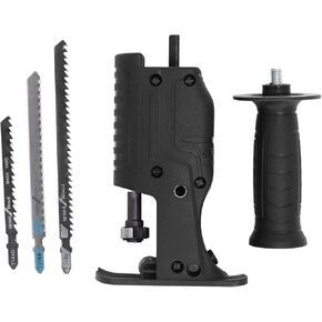 Electric Drill to Reciprocating Saw Adapter Chainsaw Conversion Head Saw Blades Handle Kit for Wood Metal Cutting