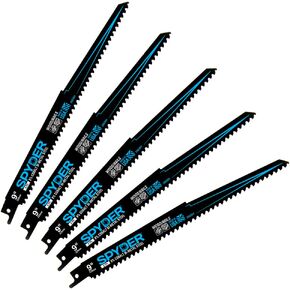 Spyder Bi-Metal 6 TPI 9" Reciprocating Saw Blades - 5 Pack