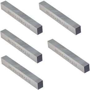 5 PC M42 Cobalt HSS Square Rectangle Tool Bits 5/16" x 5/16" x 2 1/2"