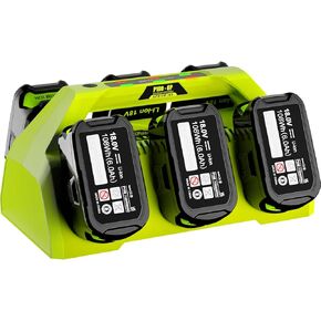 P135 18V 6-Port Charger for Ryobi 18V Charger,Compatible with Ryobi 18V ONE+ Battery P102 P103 P104 P105 P106 P107 P108 P109 PBP002 PBP003,for Ryobi 18V Battery Charger