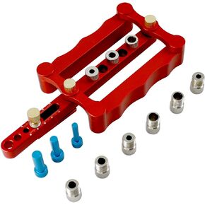 HFS(R) Self Centering Dowelling Jig Wood Dowel Hole Drilling Guide Woodworking Positioner Locator Update Wavy