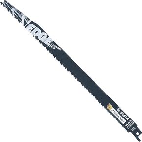 BOSCH RPRAP12 5 pc. 12 In. 6/12 TPI Edge Reciprocating Saw Blades for Wood/Nails