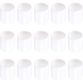 Screw Thread Protector Cover Rubber End Caps, [for Screw, Bolt] - 3/4" ID/White/20 Pcs