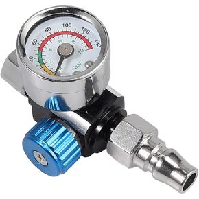 ZHIXU 1/4" Spray Gun Air Regulator Gauge Air Pressure Regulator Paint Gun Filter Tool For Spray Gun Instruments And Pneumatic Tools