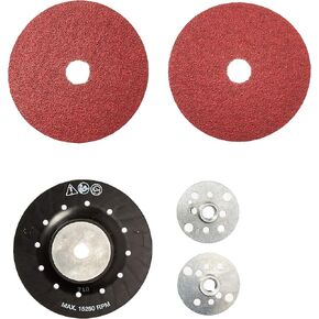 Backing Pad Fiber Kit 4x5/8in