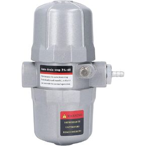 Auto Drain Trap, G1/2in Pneumatic Screw Air Compressor Storage Tank Water Moisture Filter Trap Separator Automatic Drainer Valve, Keep The Compressed Air Dry and Clean