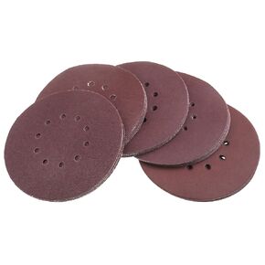 50Pcs 225mm/9Inch Assorted Grit Sanding Discs Kit 40/60/80/100/120 Grit 10 Holes Hook & Loop Sandpapers for Orbital Sander