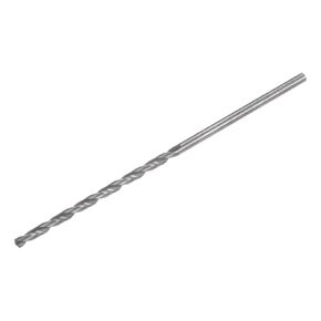 uxcell Solid Carbide Drill Bit, 3mm (0.118") Dia 100mm (4") Extra Long YG6X/C3 Micro-Grain Tungsten Carbide Jobber Twist Drill Bits for Drilling Stainless Steel Aluminum Metal Plastic