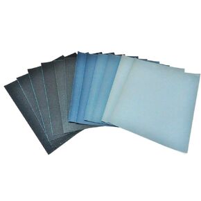 Waterproof Sandpaper Assortment 9" x 11" Matador 12 Sheet Wet or Dry S/C Sandpaper Abrasive Sanding Paper 120, 180, 240, 320, 600 and 1500 Grit for Wood, Metal, Paint and Auto Made in Germany