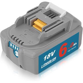 Replacement for Makita 18V Battery High Capacity Battery Compatible with Makita 18v Lithium-ion Battery Power Tools BL1830 BL1840 BL1850 BL1890, with LED Indicator (Black)