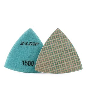 Triangle Resin Sandpaper Sheet Discs Sanding Pads for for Grinding Stone Glass Ceramic 3"(80mm) Mix Grit/4pcs
