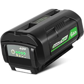 6.0Ah 40V Lithium Battery Replacement for Ryobi 40V Battery Compatible with Ryobi 40V Lithium Battery OP40201 OP4026 OP4030 OP4040 OP4050 OP4050A OP4060 OP40601 OP40602 OP4060A OP4075A Battery