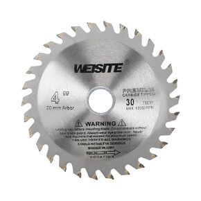 Circular Saw Blade, 4" Outer Dia 40 Teeth 5/8" Arbor, Wood Tungsten Carbide Tipped () Slitting Saw - (Applications: for Wood Cutting)