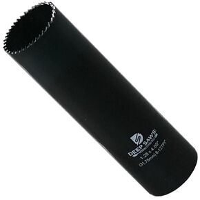 4" Deep 8-12 TPI FINE Tooth Hole Saw for Steel, Stainless Steel, Aluminum, Wood, Plastic, Fabrication, and Construction (2")