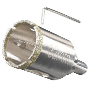 1-1/4 Inch Diamond Hole Saw,(32mm) Diamond Hole Saw with Pilot Bit,Ceramic Tile Drill Bits for Glass,Porcelain Tile,Ceramics, Marble and Granite for Tile and Glass Cutting