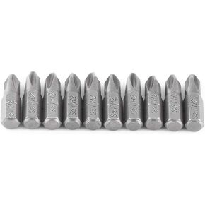 Short Screwdriver Bits, 10pcs/set 25mm Long S2 Magnetic PH2 Cross Head Screwdriver Bits with 1/4 Inch Hex Shank