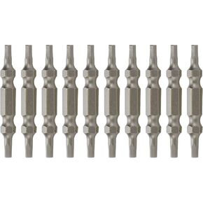 H3 Hex Head Screwdriver Bits 1/4" Hex Shank 2" Length S2 Steel Double Ended Magnetic Screwdriver Bits -10pcs