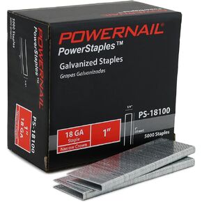 Powernail PS18100 18 قياس 1/4 بوصة تاج 1 بوصة طول نقطة إزميل ضيقة التاج (صندوق من 5000) in Kuwait
