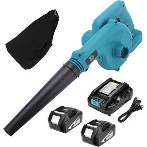 2PACK BL1850B Battery Replacement for Makita 18v Battery 18V Powerful Motor Lawn Care, Leaf Blower Lightweight Blowing Battery and Charger for Makita Battery (Battery & Charger Included) Green