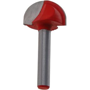 Cove Box Router Bit 1/4 Shank 7/8 Cutting Diameter for Solid Carbide Flute Core Box Round Nose Working Tool 1Pcs