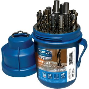 Century Drill & Tool 25632 Charger Parabolic Pro Grade Drill Bit, 1/2", 3/8" Shank