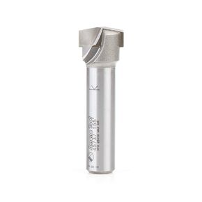 Amana Tool 45737 V-Groove 155 Deg. Folding for Aluminum Composite Material (ACM) Panels Like Alucobond Dibond 0.118 Tip Cut Width x 1/2 CH x 3/4 D x 1/2 Inch SHK Carbide Tipped Router Bit
