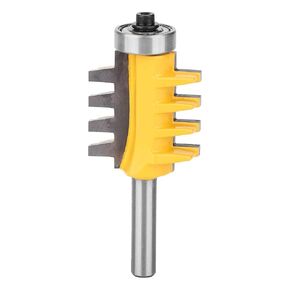 8mm Shank Finger Joint Router Bit, Reversible Finger Glue Joint Router Bit with Bearings, Woodworking Cutter Tool for DIY Door Table Cabinet Shelve