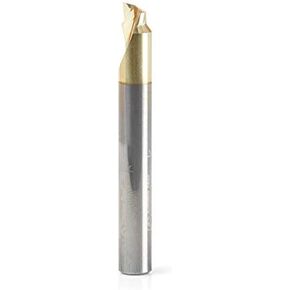 Amana Tool - 51627 Solid Carbide Aluminum Chamfer Edge 3/16 Dia x 1/8 x 1/4 Shank ZRN Coat
