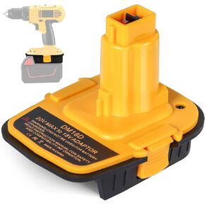 EID for Dewalt 20V to 18V Battery Adapter, 2-Pack DM18D Upgraded Version DCA1820 Converter for Dewalt 18V/20V & for Milwaukee M18 18V Battery to Work for Dewalt 18V Nicad & NiMh Battery Tools