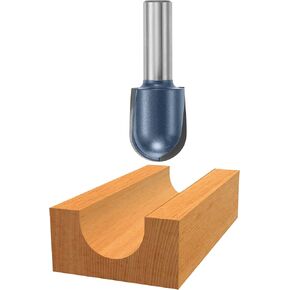 BOSCH 85451M 1/2 In. x 1 In. Carbide Tipped Extended Round Nose Bit