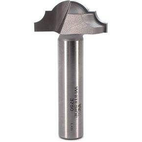 Whiteside Router Bits 3750 Classical Round Bottom Bit with 7/32-Inch Radius, 1-3/8-Inch Large Diameter and 9/16-Inch Cutting Length
