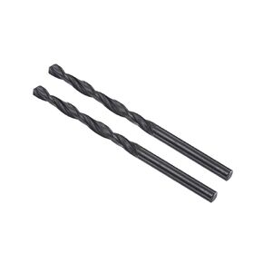 6542 High Speed Steel Twist Drill Bits, 4.3mm Diameter 75mm Length, Black Oxide Straight Twist Jobber Drill Bit - (Applications: for Metal Woodwork Plastic Aluminum), 2-Pieces