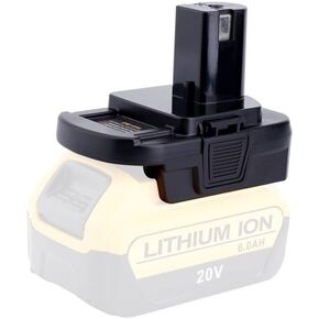 استبدال محول بطارية DM18RL لبطارية Ryobi 18V ONE+ Tools P108 ‎P189 P190 P197 PBP005، متوافقة مع بطارية Dewalt 20V DCB206 DCB204 ومتوافقة مع بطاريات Milwaukee M18 in Kuwait