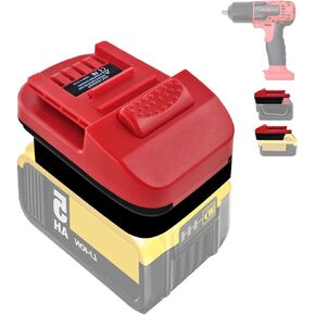 Battery Adapter for Snap on 18V Tools, for Milwaukee 18V M18 & for Dewalt 20V Lithium Battery Convert to for Snap-on 18V Li-ion Battery Cordless Power Tool CTB7185 CTB8185 CTB8187