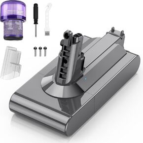 بطارية V11 لاستبدال بطارية دايسون 6000 مللي أمبير في الساعة 25.2 فولت ليثيوم أيون متوافقة مع مكنسة كهربائية لاسلكية دايسون أبسولوت كومبليت فلافي SV14 (برغي في النوع) in Kuwait