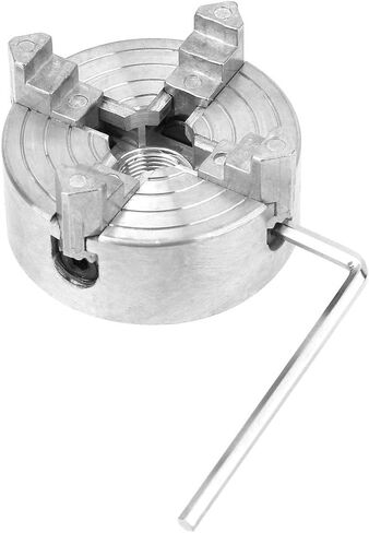Lathe Chuck, Z011A Zinc Alloy 4-Jaw Chuck Clamp Accessory for Mini Metal Lathe in Saudi Arabia