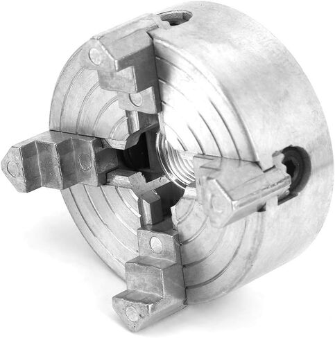 Lathe Chuck, Z011A Zinc Alloy 4-Jaw Chuck Clamp Accessory for Mini Metal Lathe in Saudi Arabia
