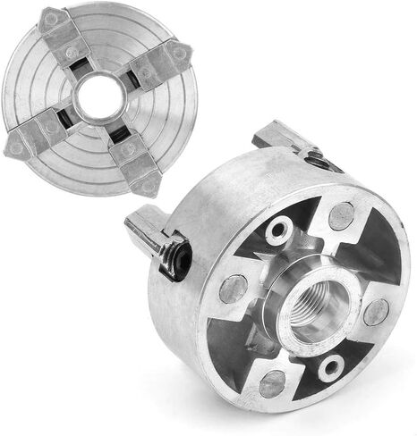 Lathe Chuck, Z011A Zinc Alloy 4-Jaw Chuck Clamp Accessory for Mini Metal Lathe in Saudi Arabia