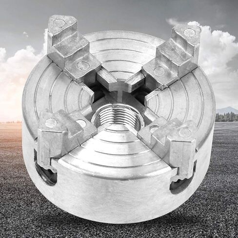 Lathe Chuck, Z011A Zinc Alloy 4-Jaw Chuck Clamp Accessory for Mini Metal Lathe in Saudi Arabia