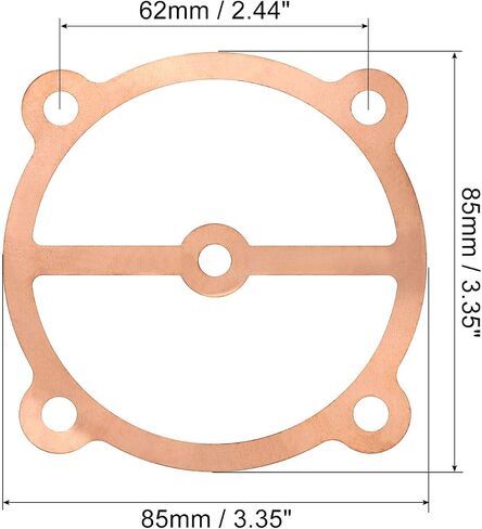 PATIKIL Air Compressor Head Gasket Kit, 10 Pack 65mm 5 Holes Aluminum Gasket Replacement in Saudi Arabia