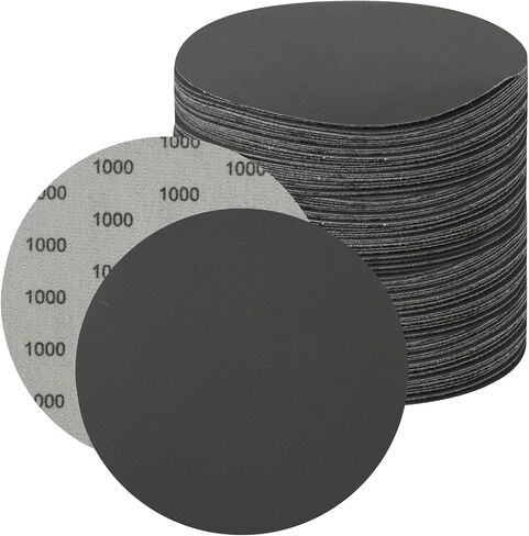 6" Wet Dry Sanding Discs, 1000 Grit 30 Sheets 6" (150 mm) Hook and Loop Sanding Paper Silicon Carbide Hook and Loop Sandpaper for Sanding Grinder Polishing Woodworking in Saudi Arabia