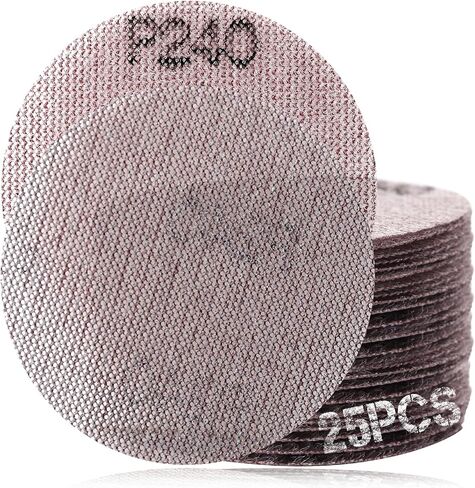 SPEEDWOX 3-Inch 100 Grit Mesh Abrasive Dust Free Sanding Discs, Virtually Dust-Free, Box of 25 Discs, Sanding Discs Hook and Loop for Metal, Wood, Composites, Stock Removal, and Fine Finishing in Saudi Arabia