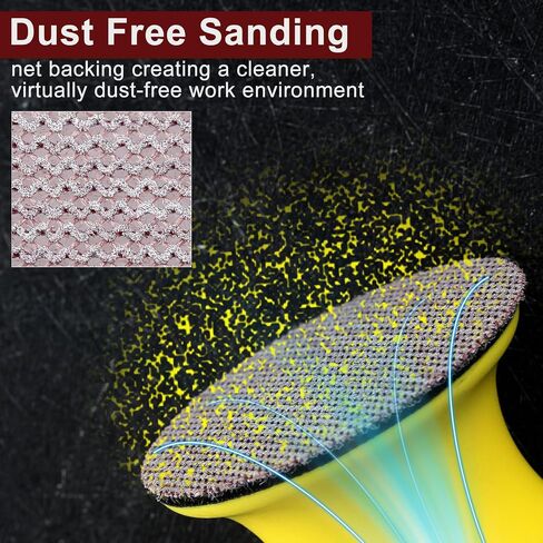 SPEEDWOX 3-Inch 100 Grit Mesh Abrasive Dust Free Sanding Discs, Virtually Dust-Free, Box of 25 Discs, Sanding Discs Hook and Loop for Metal, Wood, Composites, Stock Removal, and Fine Finishing in Saudi Arabia
