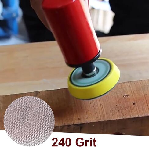 SPEEDWOX 3-Inch 100 Grit Mesh Abrasive Dust Free Sanding Discs, Virtually Dust-Free, Box of 25 Discs, Sanding Discs Hook and Loop for Metal, Wood, Composites, Stock Removal, and Fine Finishing in Saudi Arabia