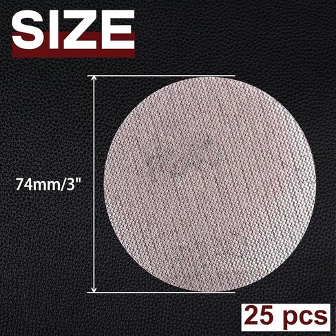 SPEEDWOX 3-Inch 100 Grit Mesh Abrasive Dust Free Sanding Discs, Virtually Dust-Free, Box of 25 Discs, Sanding Discs Hook and Loop for Metal, Wood, Composites, Stock Removal, and Fine Finishing in Saudi Arabia
