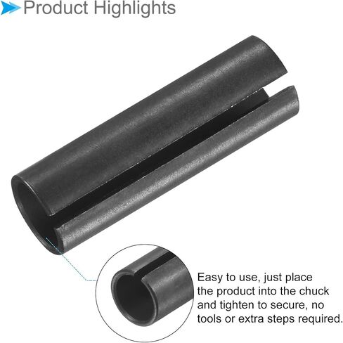 Router Collet Driver Adapter, 8mm to 6mm 0.3" Outer Dia, Lathe CNC Milling Bit Shank Carving Machine - (Applications: for Wood and Metal Milling), 2-Pieces in Saudi Arabia