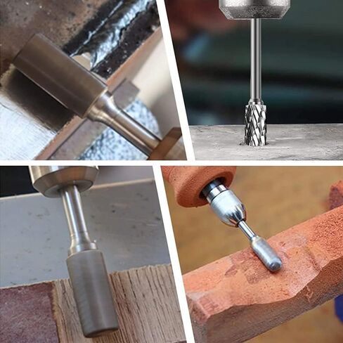 نتوءات كربيد قطع، 10 قطعة نتوءات دوارة كربيد نهاية مطحنة مجموعة لنحت الخشب الحجر الحفر أداة العمل المعدنية in Kuwait